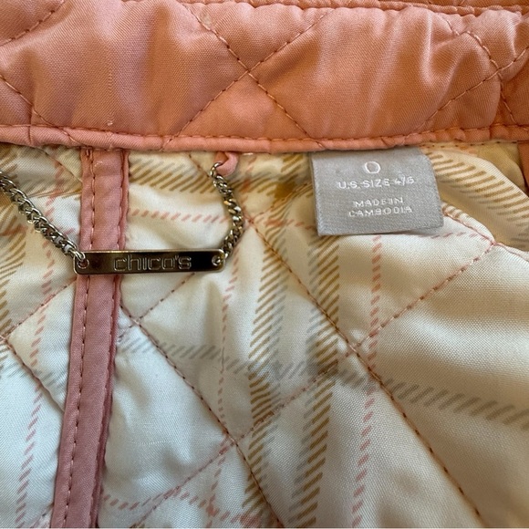 Chico’s Quilted Jacket Size 4/6 - Picture 2 of 5